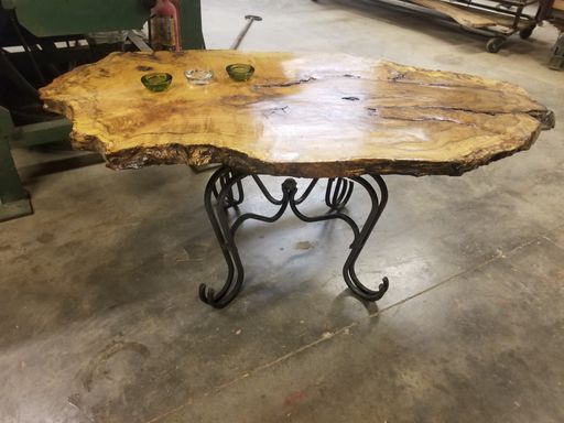 Live-edge coffee table